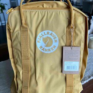 Fjallraven Tree Kanken Backpack, Yellow NWT
